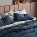Tully Cotton Waffle | Charcoal Pillowcases | Standard Size | Set of 2 | Sheet Society