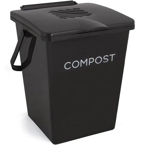 Tumbleweed 7L Organic Kitchen Compost Bin - Black