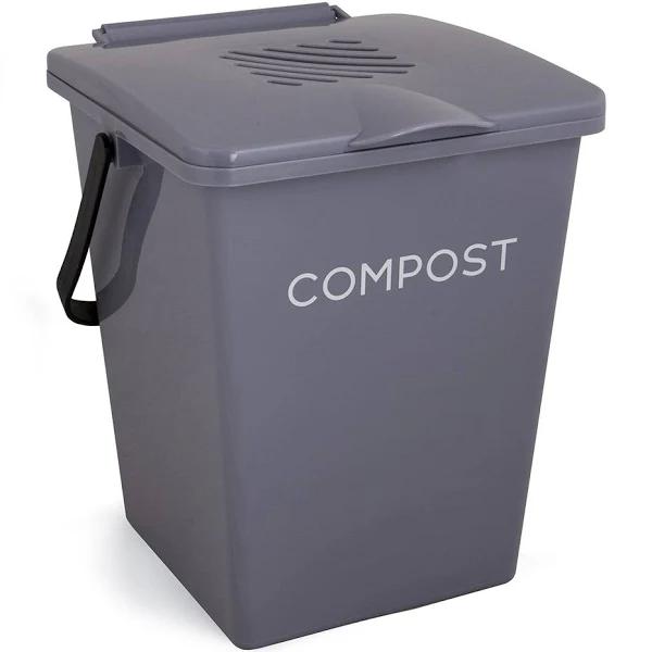 Tumbleweed 7L Organic Kitchen Compost Bin - Slate Grey