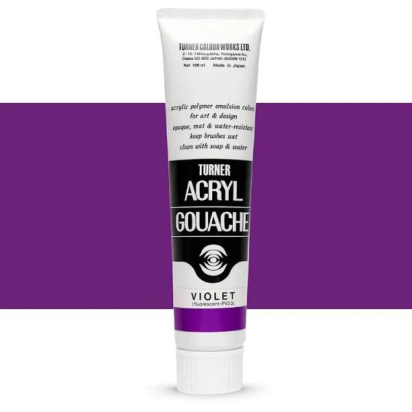 Turner : Acrylic Gouache Paint : 100ml : Violet 62