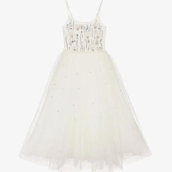 Tutu Du Monde Girls Ivory Tulle Sequin Dress
