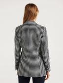 Forever New Twiggy Double Breasted Blazer in Black Blk/White 8