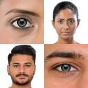 Two Tone Black Circle Colored Contact Lenses (Daily)
