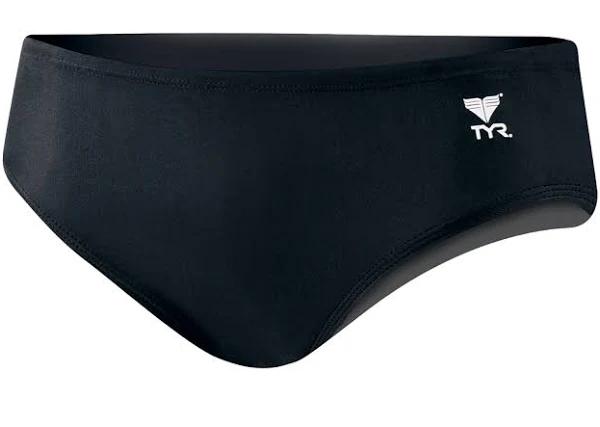 TYR Rdus7a Men's Durafast Elite Solid Racer Swimsuit - Black, 26
