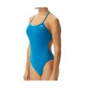 TYR Tfsod7a Women's Durafast One Solids Cutoutfit Swimsuit - Teal, 38