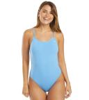 TYR Ttsod7a Women's Solid Trinityfit Swimsuit - Light Blue, 36