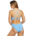 TYR Ttsod7a Women's Solid Trinityfit Swimsuit - Light Blue, 36
