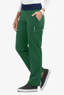 UA Butter-Soft Stretch Knit Waistband Petite Yoga Scrub Pant - XL - Hunter /navy