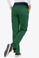 UA Butter-Soft Stretch Knit Waistband Petite Yoga Scrub Pant - XL - Hunter /navy