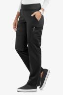 UA Butter-Soft Stretch Knit Waistband Yoga Scrub Pants - XXS - Black