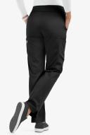 UA Butter-Soft Stretch Knit Waistband Yoga Scrub Pants - XXS - Black