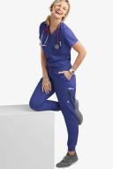 UA Butter-Soft Stretch One Pocket Scrub Top - 3x - Galaxy