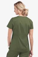 UA Butter-Soft Stretch One Pocket Scrub Top - 3x - Light Olive