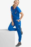UA Butter-Soft Stretch One Pocket Scrub Top - 4x - Royal