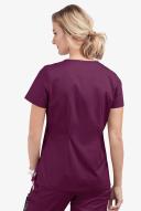 UA Butter-Soft Stretch One Pocket Scrub Top - 5x - Wine