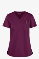 UA Butter-Soft Stretch One Pocket Scrub Top - 5x - Wine