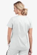 UA Butter-Soft Stretch One Pocket Scrub Top - L - White