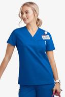 UA Butter-Soft Stretch One Pocket Scrub Top - S - Royal