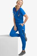 UA Butter-Soft Stretch One Pocket Scrub Top - S - Royal