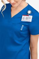 UA Butter-Soft Stretch One Pocket Scrub Top - S - Royal