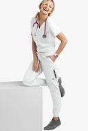 UA Butter-Soft Stretch One Pocket Scrub Top - XL - White