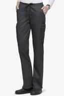 UA Butter-Soft Stretch Scrubs Women's Drawstring Pants - M - Heather Charcoal