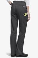 UA Butter-Soft Stretch Scrubs Women's Drawstring Pants - M - Heather Charcoal