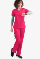 UA Flex2 Flat Front Cargo Scrub Pants - 3x - Fuchsia