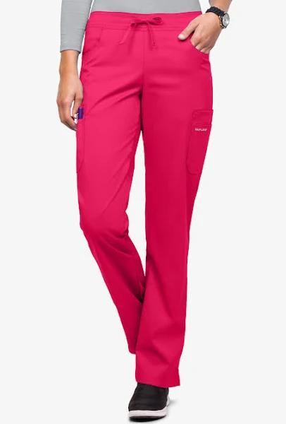 UA Flex2 Flat Front Cargo Scrub Pants - 3x - Fuchsia