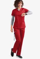 UA Flex2 Flat Front Cargo Scrub Pants - 3x - Red