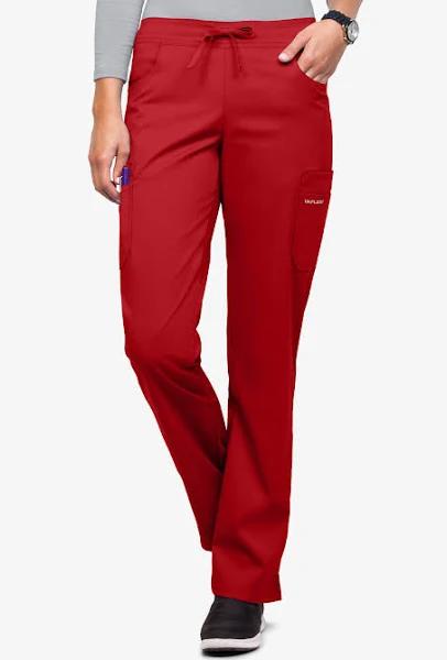 UA Flex2 Flat Front Cargo Scrub Pants - 3x - Red