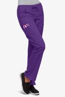 UA Flex2 Flat Front Cargo Scrub Pants - L - Grape