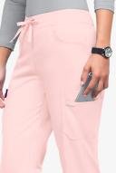 UA Flex2 Flat Front Cargo Scrub Pants - L - Light Pink