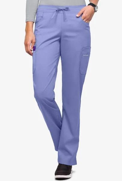 UA Flex2 Flat Front Cargo Scrub Pants - M - Ceil Blue