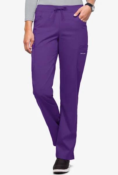 UA Flex2 Flat Front Cargo Scrub Pants - S - Grape