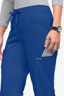 UA Flex2 Petite Flat Front Cargo Scrub Pants - M - Royal