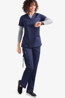 UA Flex2 Petite Flat Front Cargo Scrub Pants - XXS - Navy