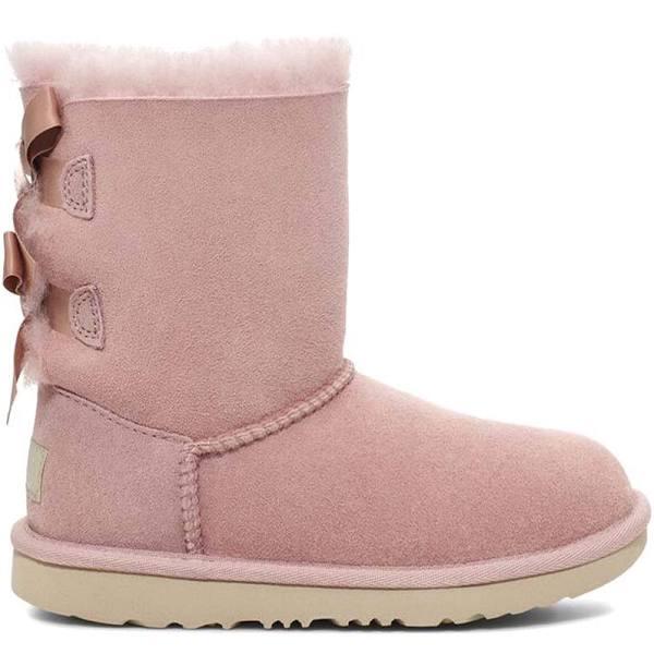Ugg Bailey Bow II Boots Grey Pink Junior - 32.5
