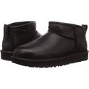 UGG Black Ultra Mini Leather Boots / Boots 37
