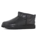 UGG Black Ultra Mini Leather Boots / Boots 37