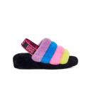 UGG Fluff Yeah Slide Black Taffy Pink Multi (Women's)