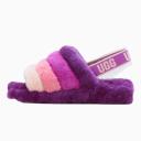 UGG Fluff Yeah Slide Black Taffy Pink Multi (Women's)