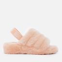 UGG FLUFF YEAH SLIDE Ladies Sheepskin Slippers Scallop: UK 8
