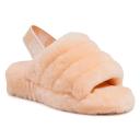 UGG FLUFF YEAH SLIDE Ladies Sheepskin Slippers Scallop: UK 8