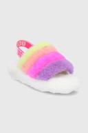 UGG Fluff Yeah Slide - Women Flip-Flops and Sandals - White - Size 5 - Foot Locker