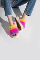 UGG Fluff Yeah Slide - Women Flip-Flops and Sandals - White - Size 5 - Foot Locker