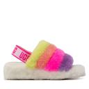 UGG Fluff Yeah Slide - Women Flip-Flops and Sandals - White - Size 5 - Foot Locker