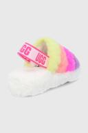 UGG Fluff Yeah Slide - Women Flip-Flops and Sandals - White - Size 5 - Foot Locker