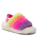 UGG Fluff Yeah Slide - Women Flip-Flops and Sandals - White - Size 5 - Foot Locker