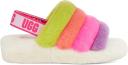 UGG Fluff Yeah Slide - Women Flip-Flops and Sandals - White - Size 6 - Foot Locker